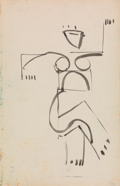 Dansende figur af Henri Gaudier-Brzeska