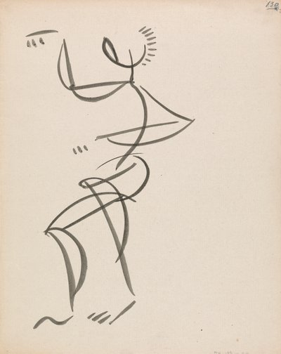 Dansende figur af Henri Gaudier-Brzeska