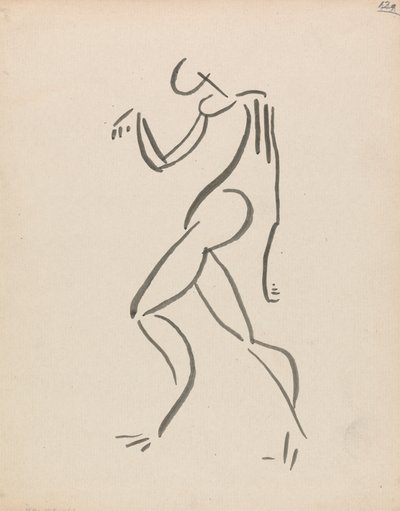 Dansende figur af Henri Gaudier-Brzeska