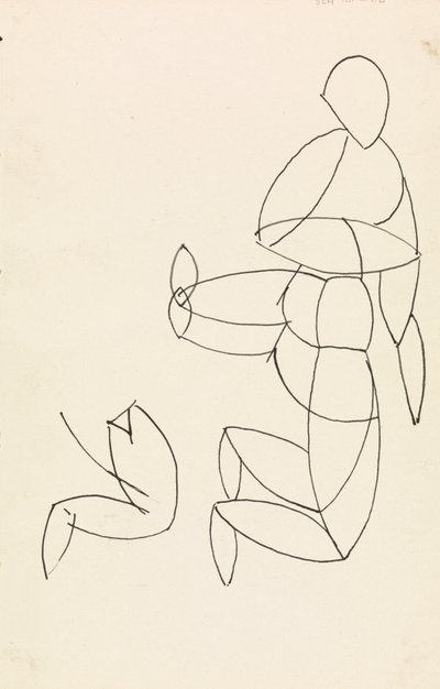 Figurstudie af Henri Gaudier Brzeska