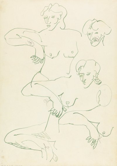 Fem undersøgelser af en kvindeskikkelse af Henri Gaudier-Brzeska