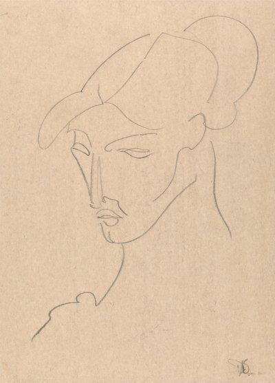 Portræt af en kvinde af Henri Gaudier-Brzeska