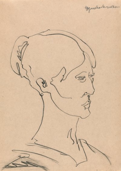 Portræt af en kvinde af Henri Gaudier Brzeska