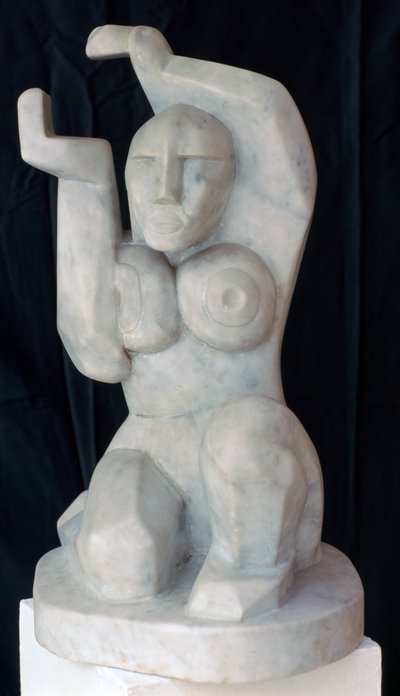 Siddende kvinde, c1911-1915 af Henri Gaudier-Brzeska