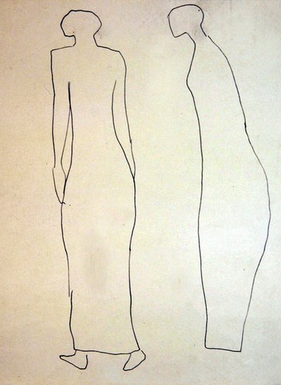 Silhuetter (Promenaders) af Henri Gaudier-Brzeska