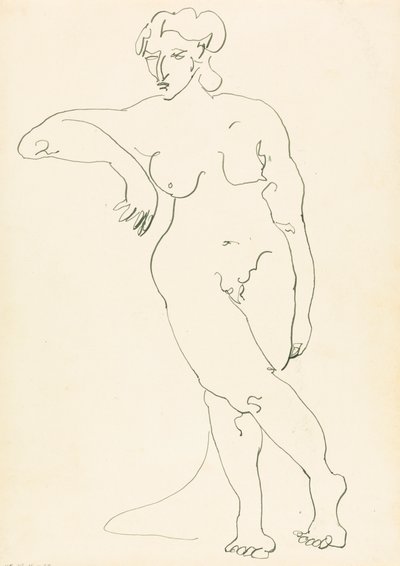 Stående kvindeskikkelse af Henri Gaudier Brzeska