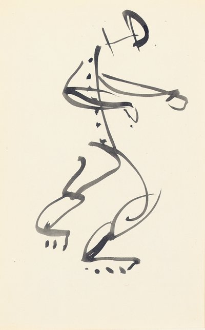 Studie for "Red Stone Dancer", 1914 af Henri Gaudier Brzeska