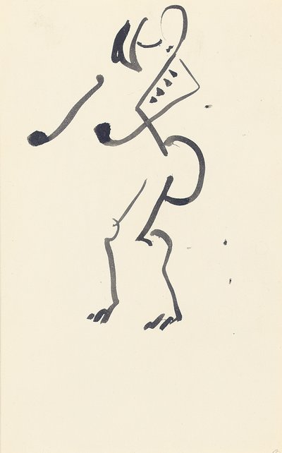 Studie for "Red Stone Dancer", 1914 af Henri Gaudier Brzeska