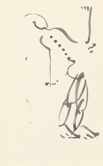 Studie for "Red Stone Dancer", 1914 af Henri Gaudier Brzeska