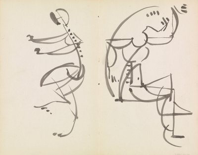 To figurstudier af Henri Gaudier-Brzeska