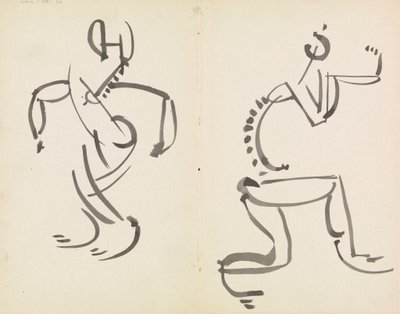 To figurstudier af Henri Gaudier Brzeska