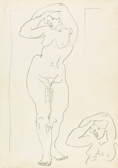 To undersøgelser af en kvindeskikkelse af Henri Gaudier-Brzeska