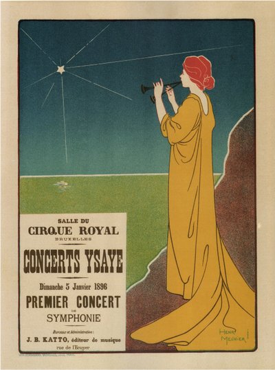 Koncerter Ysaÿe, 1895 af Henri Georges Meunier