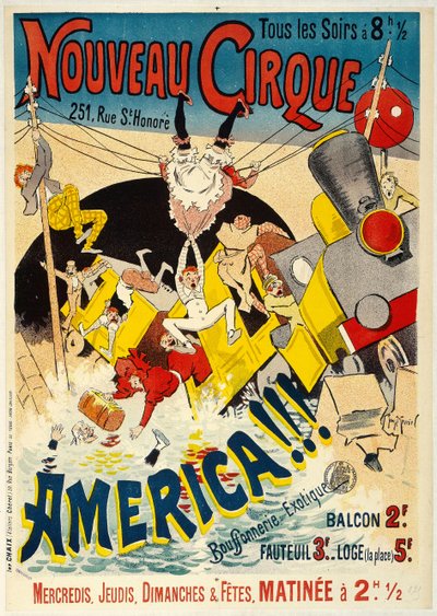 Nycirkus, 1895. af Henri Georges Meunier