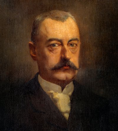 Detalje af "" Portræt af Pierre Waldeck Rousseau (Waldeck-Rousseau) (1846-1904) politiker"" Maleri af Henri Gervex (1852-1929) 1800-tallet søn. 1x0,72 m Paris, Musee Carnavalet af Henri Gervex