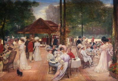 Circle of the Isle of Puteaux, ca. 1907. af Henri Gervex