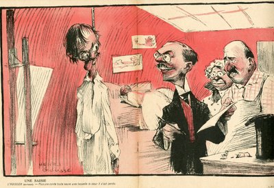 Smørtallerkenen, nummer 175, satirisk i farve af Henri Gousse