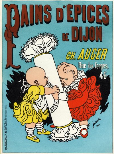 Mad og drikke. Peberkager fra Dijon. Plakat af Gustave Henri Jossot, Frankrig af Henri Gustave Jossot