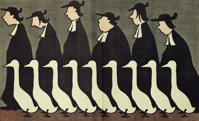 Gæssene, antikirkelig karikatur fra 