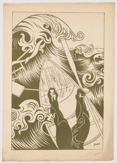 Bølgen (La vague) af Henri Gustave Jossot