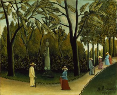 Chopin-monumentet i Luxembourg-haven af Henri J.F. Rousseau