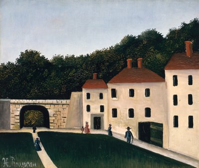 Vandrere i en park af Henri J.F. Rousseau