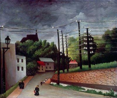 Udsigt over Malakoff, Hauts-de-Seine af Henri J.F. Rousseau