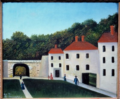 Vandrere i en park Maleri af Henri Rousseau dit le Douanier Rousseau (1844-1910) 20. århundrede søn. 0,46x0,55 m Paris, Musee de l