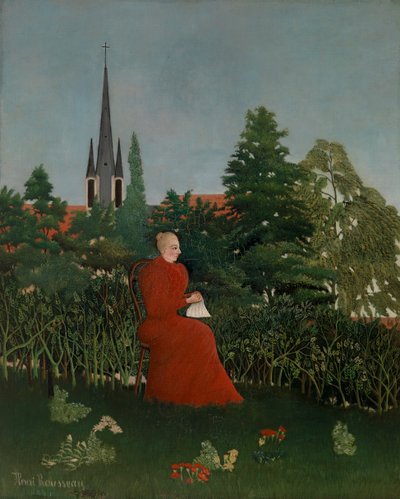 Kvinde i et Landskab, ca. 1899 af Henri J.F. 1844 1910 Rousseau