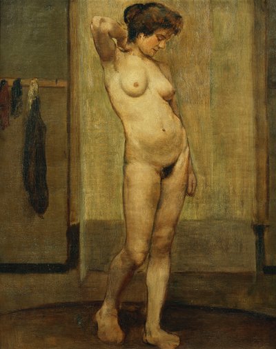 Stående nøgen; Nu Debout, af Henri Jacques Edouard Evenepoel