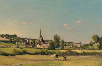 Udsigt over Saint Privé af Henri-Joseph Harpignies