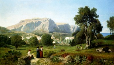 Capri af Henri-Joseph Harpignies