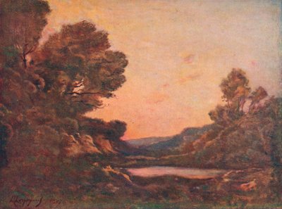 Solnedgang, 1907 af Henri-Joseph Harpignies