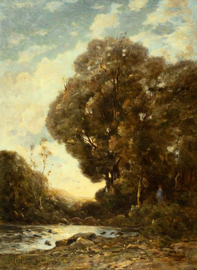 Floden af Henri-Joseph Harpignies