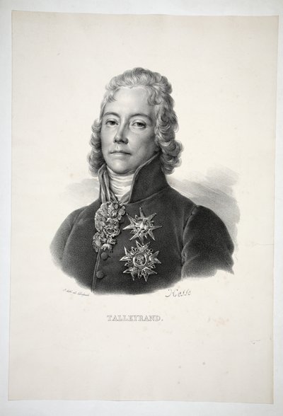 Talleyrand, pub. 1821 af Henri Joseph Hesse