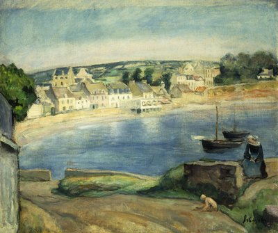 Bretonsk Landskab ved Midget; Landskab fra Bretagne til Midget, af Henri Lebasque