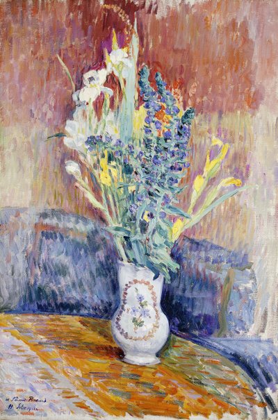 Blomsterbuket; Buket blomster, af Henri Lebasque