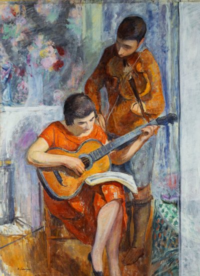 Musikerne; Musikerne, ca. 1930 af Henri Lebasque