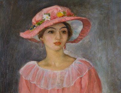 Den lyserøde hat af Henri Lebasque