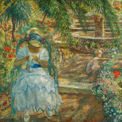 Under Palmetræerne; under palmerne, af Henri Lebasque