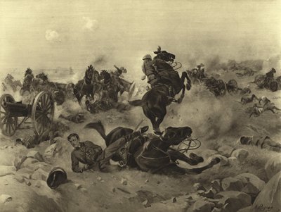 Slaget ved Colenso, 1899 (dybtryk) af Henri Louis Dupray