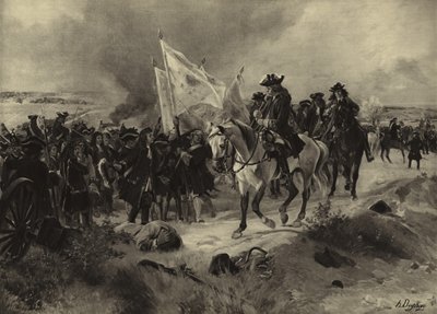 Slaget ved Ramillies, 1706 (dybtryk) af Henri Louis Dupray