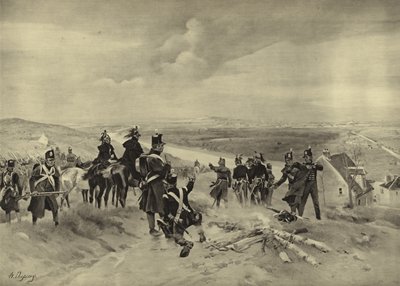 Slaget ved St Cloud, 1814 (gravure) af Henri Louis Dupray