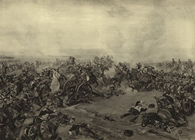 Slaget ved Waterloo, 1815 (dybtryk) af Henri Louis Dupray