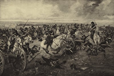 Slaget ved Waterloo, 1815 (dybtryk) af Henri Louis Dupray