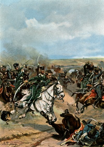 Heltemod af Officererne i den 20. Chasseurs af Henri Louis Dupray