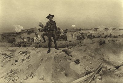 Siege of Mafeking, 1900 (dybtryk) af Henri Louis Dupray