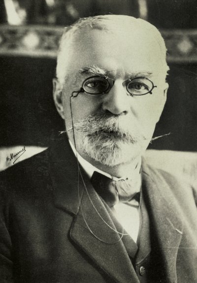 Portræt af Edouard Quenu (foto) af Henri Manuel