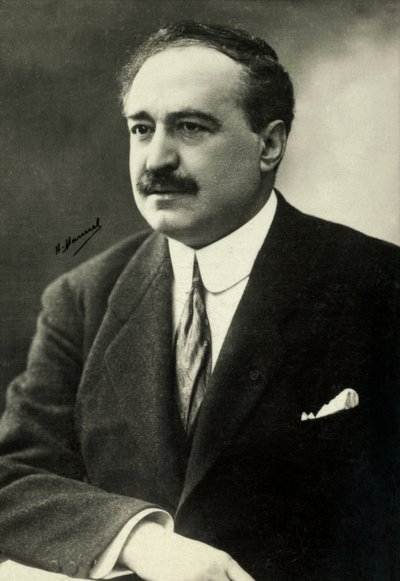 Portræt af Vicente Blasco Ibanez (foto) af Henri Manuel