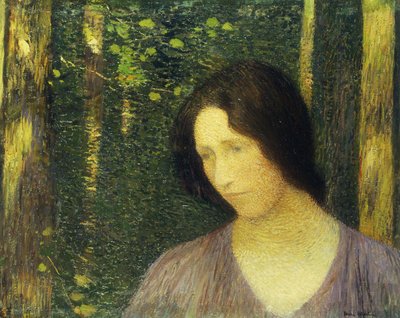 Hoved af en kvinde; Tete de Femme, af Henri Martin